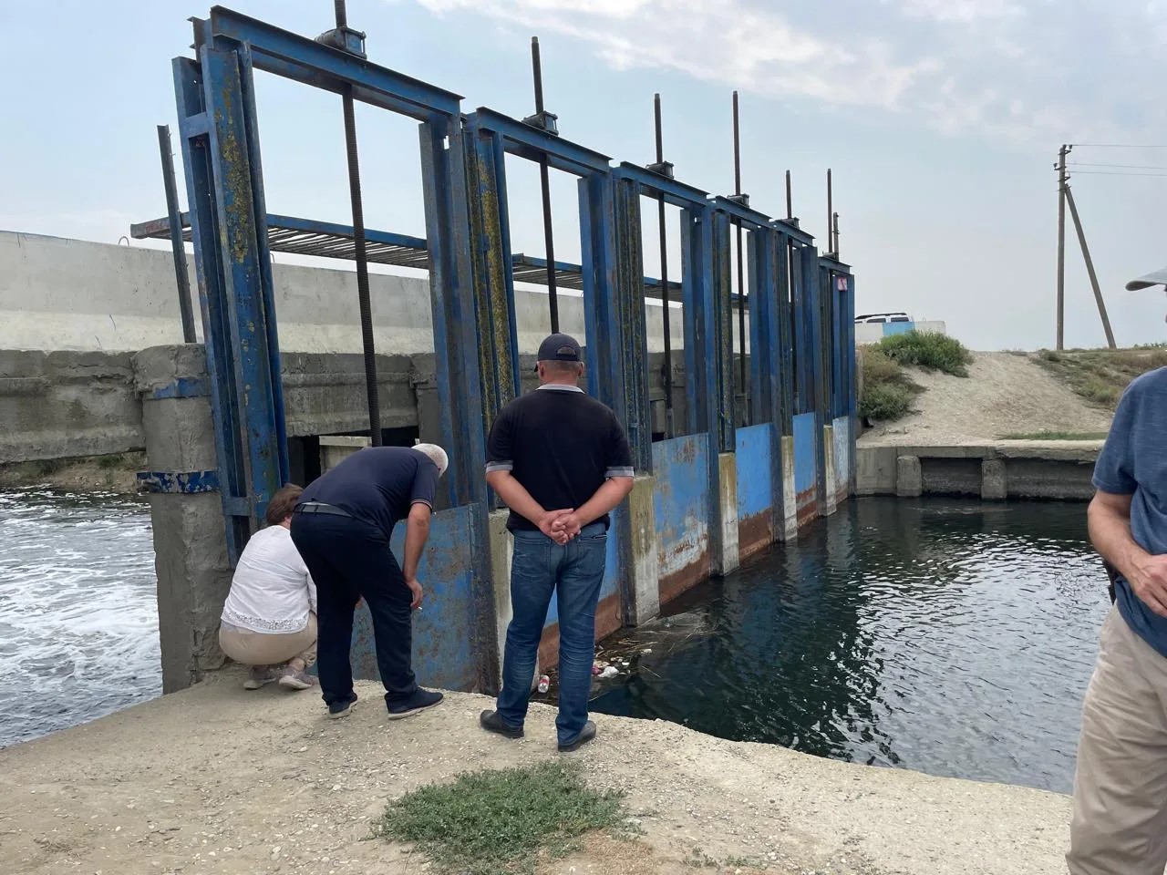 Обследование Гаруновского сбросного канала и головного водозаборного сооружения